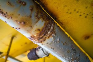 A photo of pipe having a Steel Corrosion.
